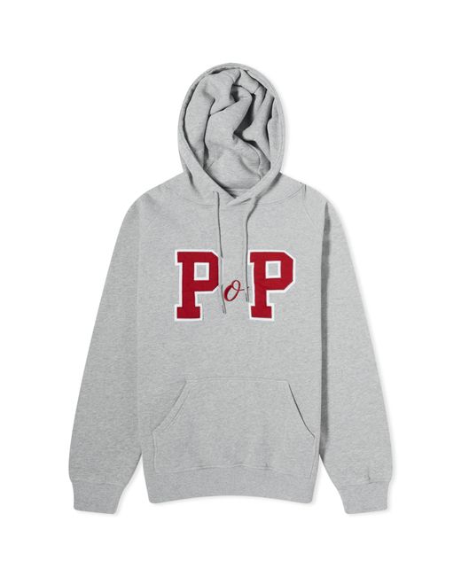 Pop Trading Company College P Hooded Sweat Large END. Clothing