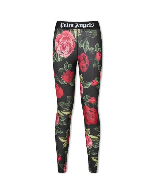 Palm Angels END. x Allover Rose Sport Leggings Medium Clothing