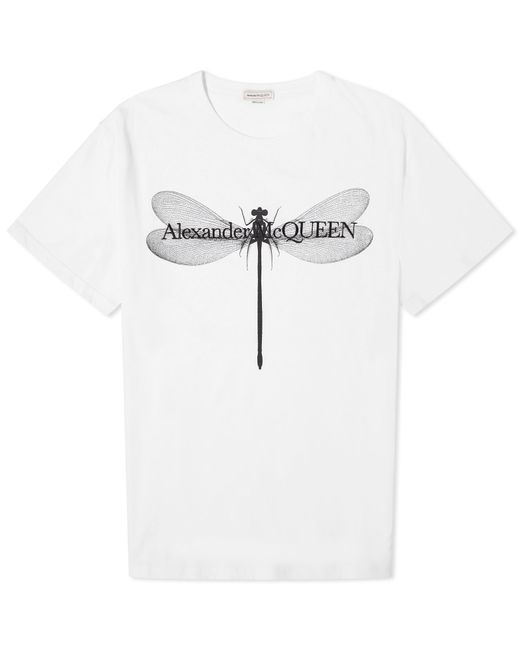 Alexander McQueen Dragonfly Print T-Shirt END. Clothing