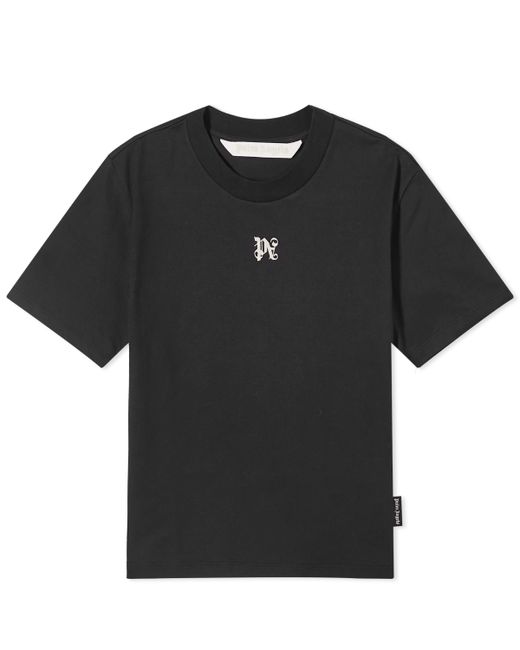 Palm Angels Monogram Logo Fitted T-Shirt Medium END. Clothing
