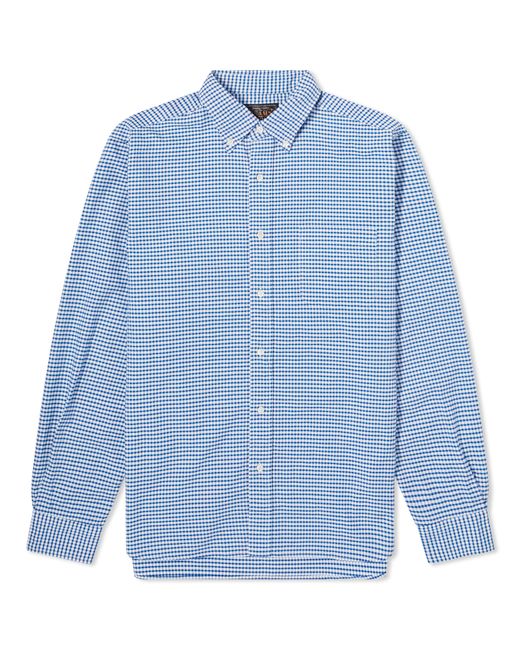 Beams Plus Button Down Gingham Oxford Shirt END. Clothing