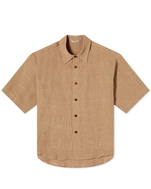 Auralee Linen Silk Short Sleeve Shirt Small END. Clothing