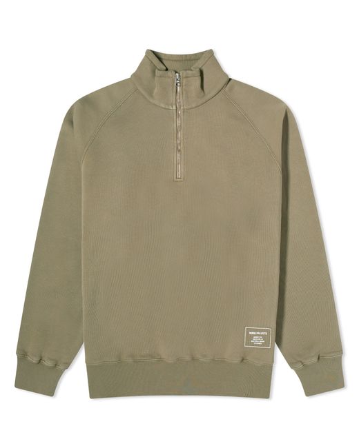 Norse Projects Marten Relaxed Raglan Half Zip Sweat Large END. Clothing