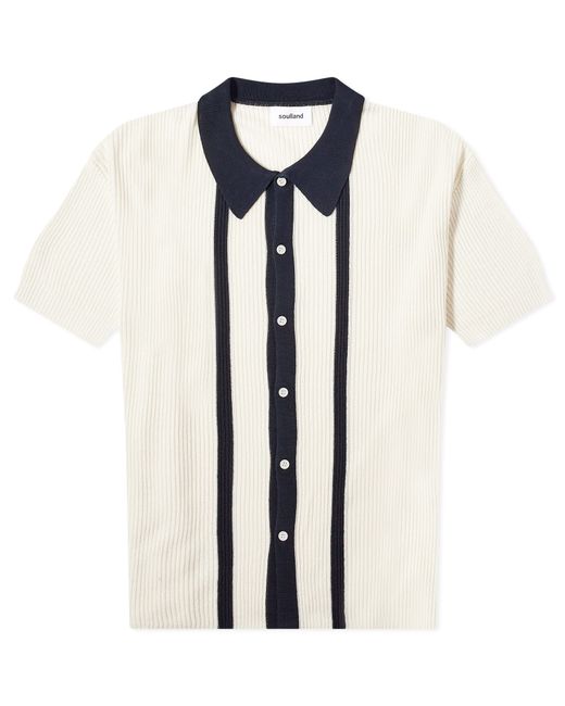 Soulland Ciel Short Sleeve Knitted Polo Shirt END. Clothing