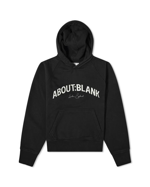 about:blank College Logo Hoodie Large END. Clothing