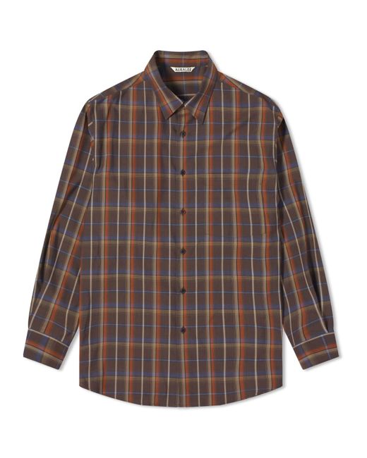 Auralee Superlight Wool Check Shirt Small END. Clothing