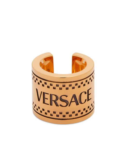 Versace Chunky Logo Ring Large END. Clothing