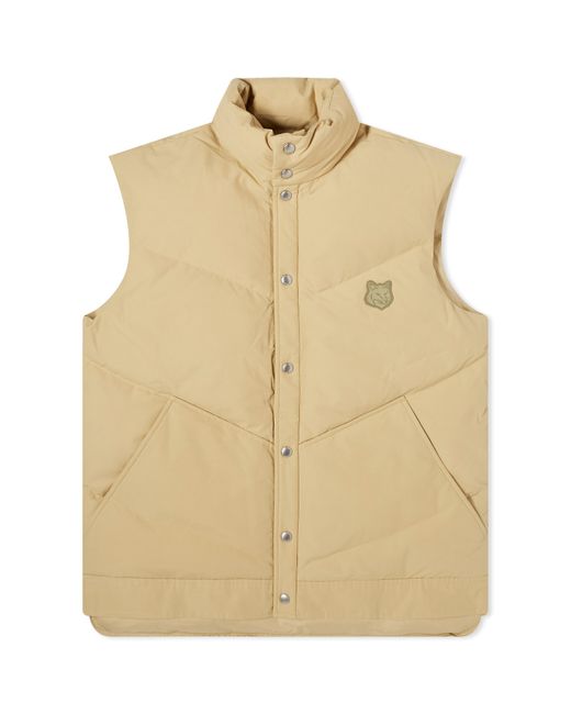 Maison Kitsuné Fox Head Patch Quilted Gilet END. Clothing