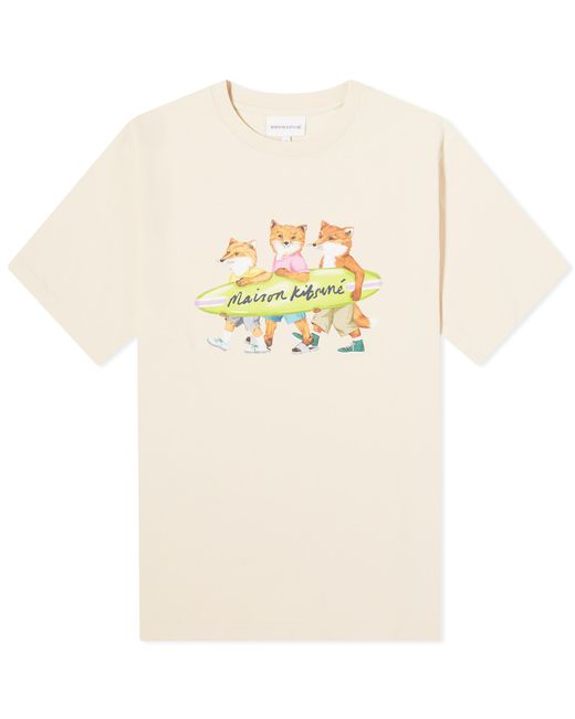 Maison Kitsuné Surfing Foxes Comfort T-Shirt END. Clothing