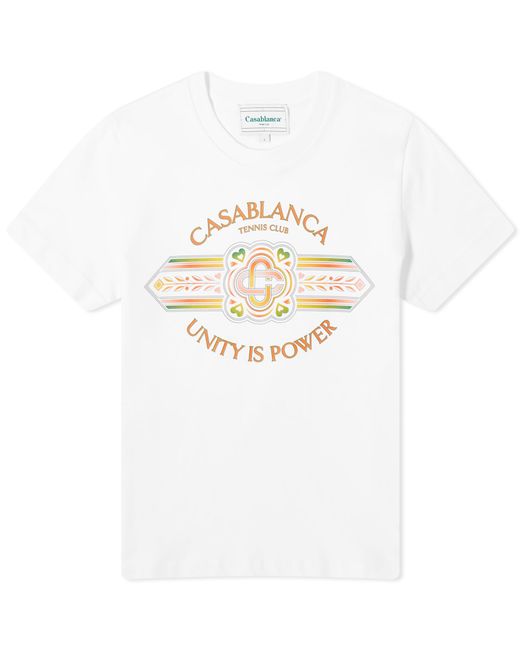 Casablanca Unity Power Printed Fitted T-Shirt END. Clothing