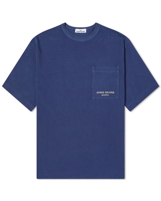 Stone Island Marina Logo Pocket T-Shirt END. Clothing