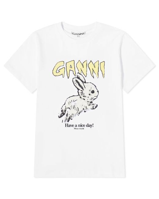 Ganni Bunny relaxed t-shirt X-Small END. Clothing