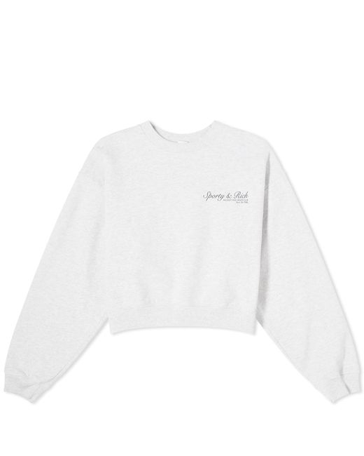 Sporty & Rich French Cropped Crew Sweat END. Clothing