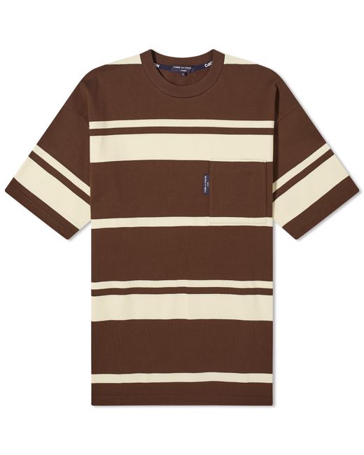 Comme Des Garçons Homme Plus Horizontal Stripe Pocket T-Shirt END. Clothing