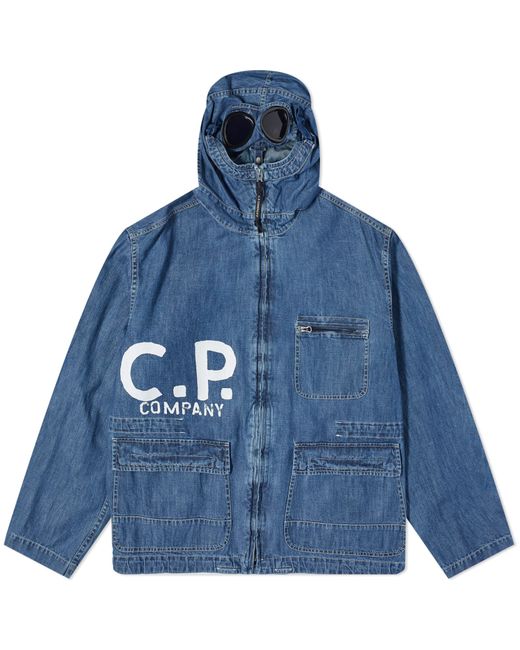 CP Company Blu Goggle Jacket END. Clothing