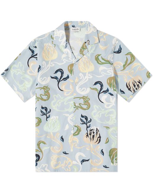 Lanvin Short Sleeve Patch Vacation Shirt END. Clothing