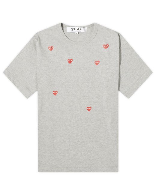 Comme Des Garçons Play Many Heart T-Shirt Large END. Clothing