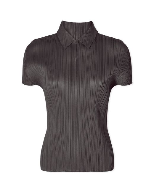 Pleats Please By Issey Miyake Short Sleeve Pleats Polo Shirt Top 03 END. Clothing