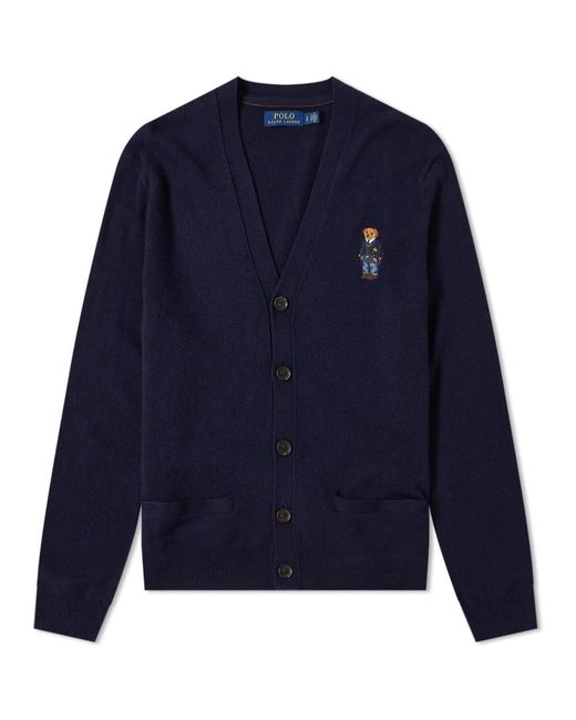 Polo Ralph Lauren Small Bear Embroidered Cardigan