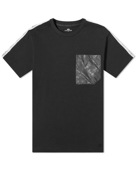 Coach Horse Carriage Tape Pocket Tee