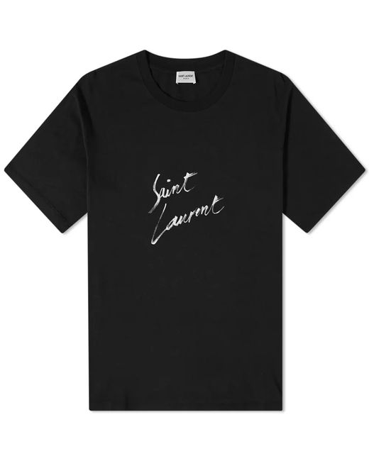 Saint Laurent Classic Script Logo Tee