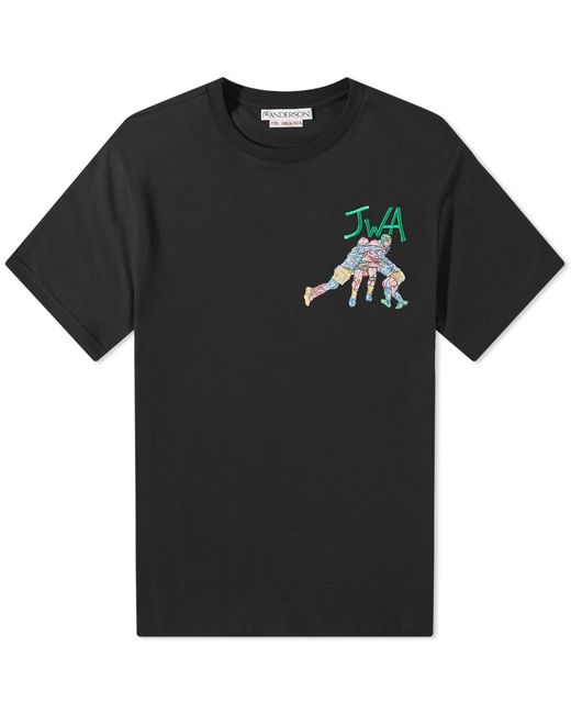 J.W.Anderson Embroidered Rugby Team Tee