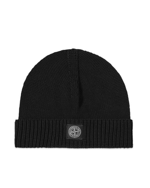 Stone Island Junior Patch Logo Beanie in END. Clothing