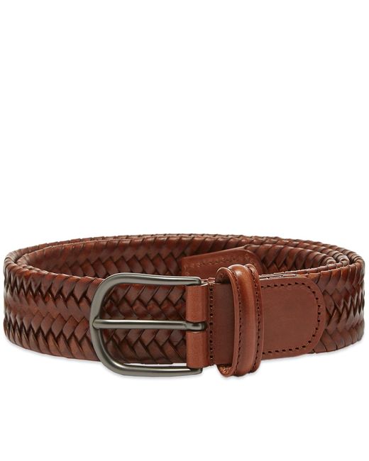 Andersons Stretch Woven Leather Belt in END. Clothing