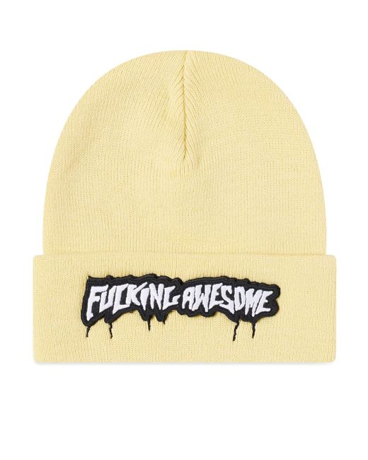 Fucking Awesome Velcro Stamp Cuff Beanie in END. Clothing