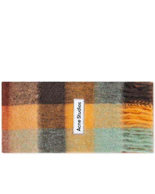 Acne Studios Vally Check Scarf in END. Clothing