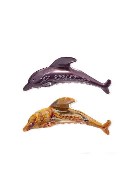 La Manso Dolphin Hair Clips Set of 2 in END. Clothing