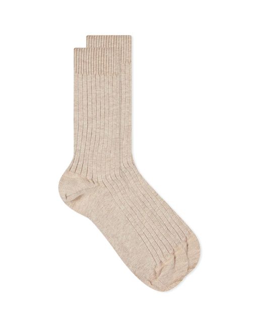 Baserange Ribbed Ankle Sock in END. Clothing