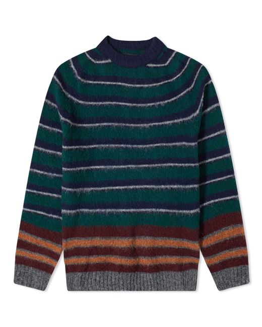 Howlin by Morrison Howlin Flying Tapes Stripe Crew Knit in END. Clothing