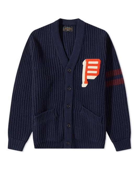 Beams Plus Lettered 3G Cardigan in END. Clothing