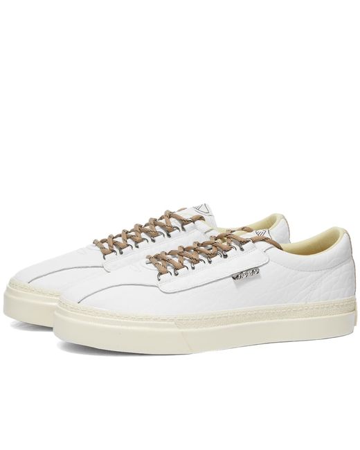 Stepney Workers Club Tumbled Leather Dellow Sneakers in END. Clothing