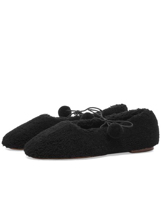 Sleeper Pom Poms Shearling Slippers in END. Clothing