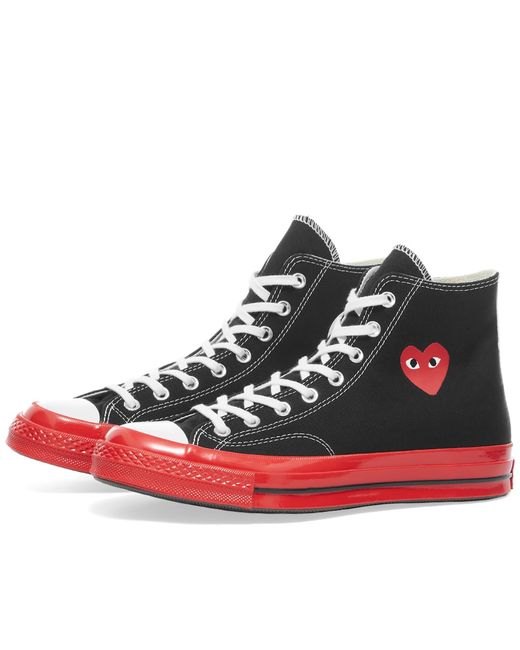 Comme Des Garçons Play x Converse Chuck Taylor Red Sole Hi-Top Sneakers in END. Clothing