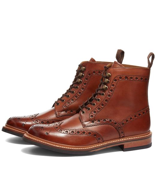 Grenson Fred Brogue Boot in END. Clothing