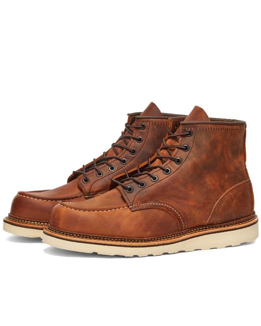 Red Wing 1907 Heritage Work 6 Moc Toe Boot in UK END. Clothing