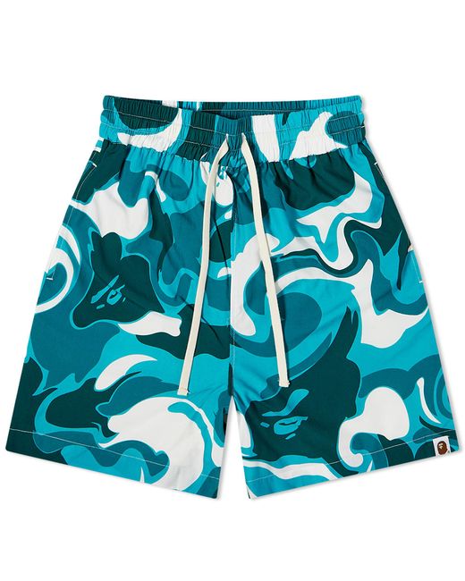 A Bathing Ape Marble Camo Shorts in END. Clothing