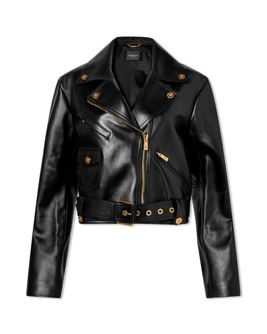 Versace Leather Biker Jacket in END. Clothing