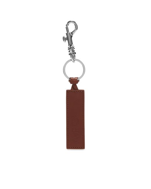 A.P.C. . Leather Logo Keyring in END. Clothing