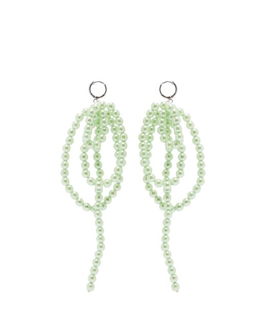 La Manso Verde Chicle Earrings in END. Clothing