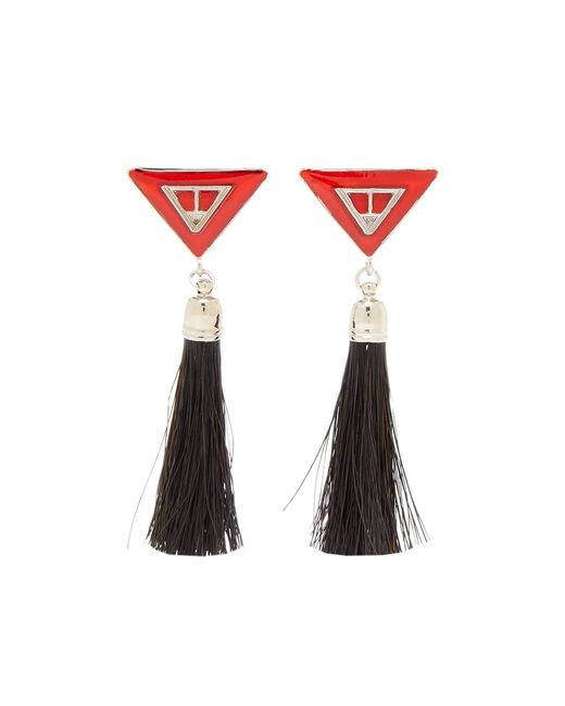 Toga Pulla Triangle Fringe Earrings in END. Clothing