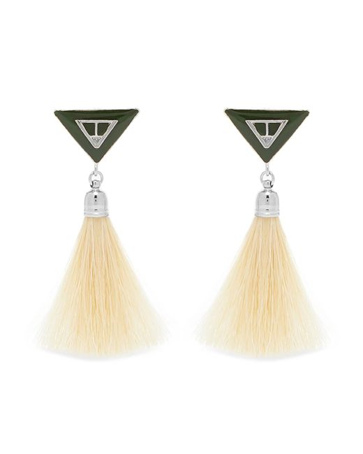 Toga Pulla Triangle Fringe Earrings in END. Clothing