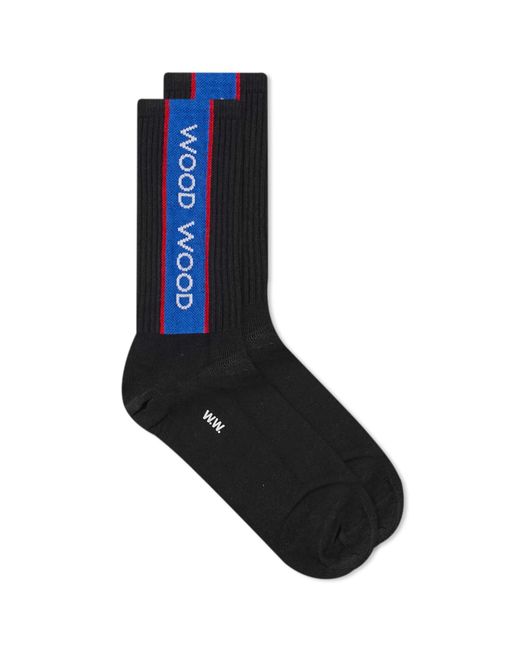 Wood Wood Conor Logo Sports Socks in END. Clothing
