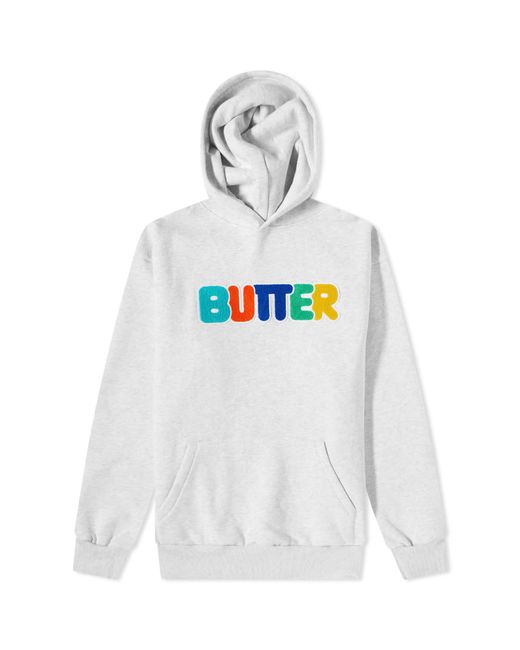 Butter Goods Rounded Chenille Logo Hoody in END. Clothing