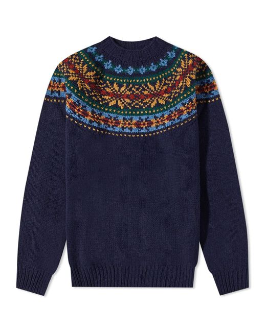 Howlin by Morrison Howlin Fragments of Light Fair Isle Crew Knit in END. Clothing