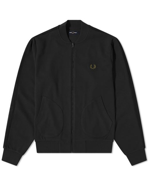 Fred Perry Authentic Knitted Taped Track Jacket in END. Clothing