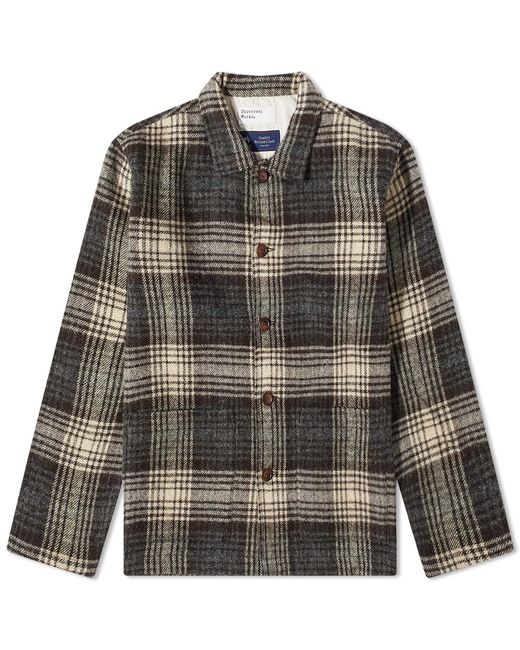 Universal Works Check Wool Easy Overshirt in END. Clothing